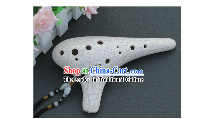 Traditional Chinese Music Instrument Pottery Flute Taodi
