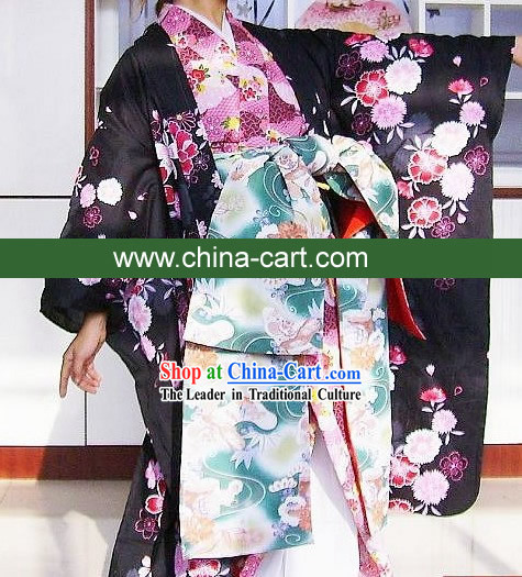 Japanese Classical Kimono Costume Complete Set