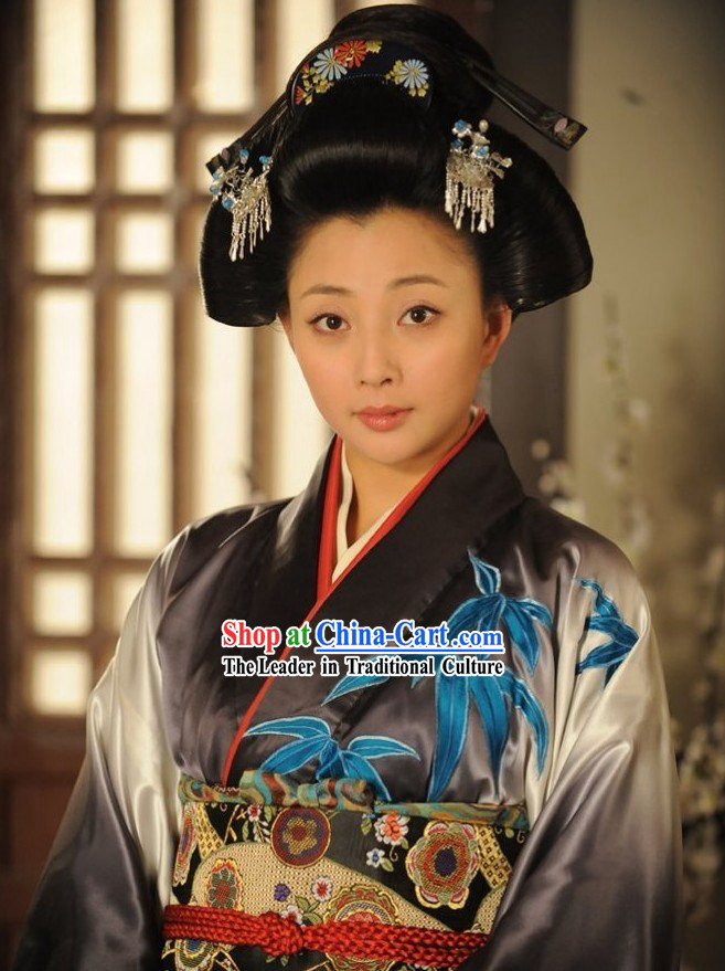 Japanese Kimono Wig Set for Women