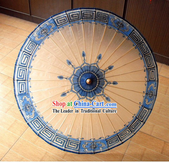 Chinese Classical Procelain Flower Umbrella