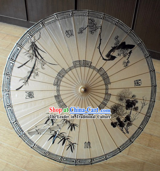 Chinese Traditional Oil Painting Umbrella