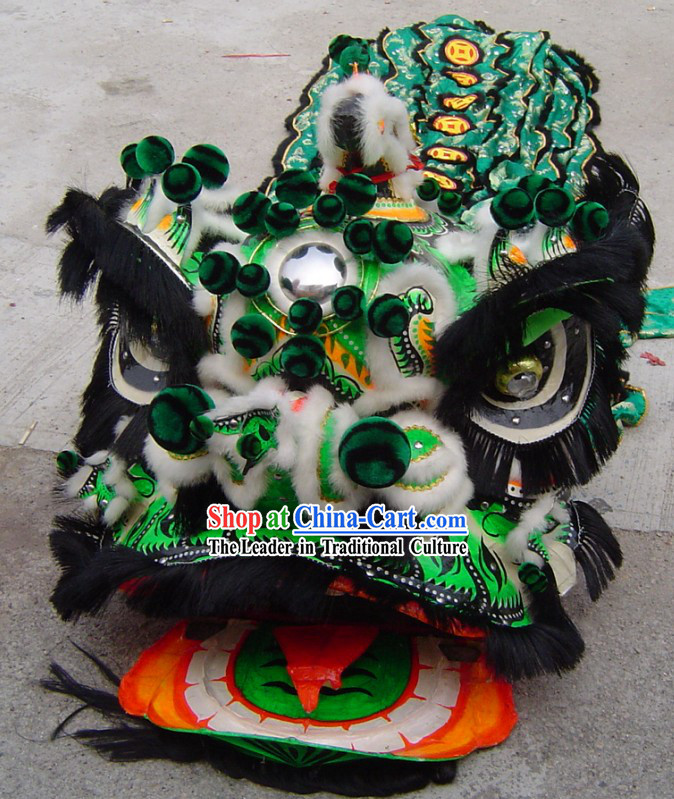 Traditional Zhang Fei Lion Dance Costumes Complete Set