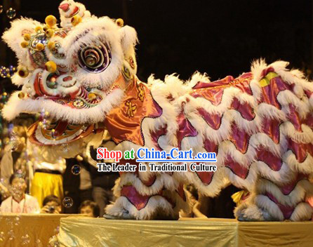 Traditional Festival Celebration Luminous Lion Dance Costume Complete Set