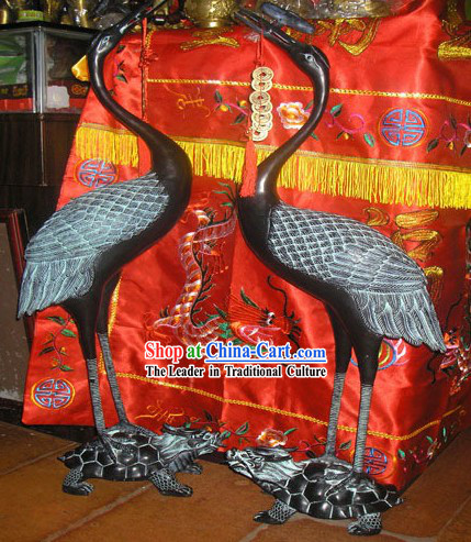Chinese Classical Bronze Crane Collectible