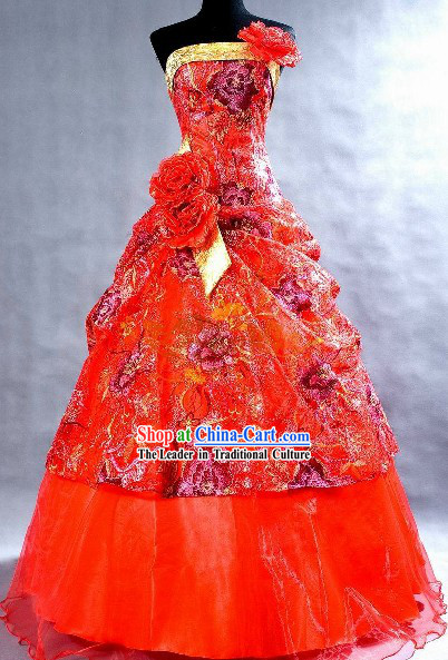 Mandarin Lucky Red Wedding Veil for Brides