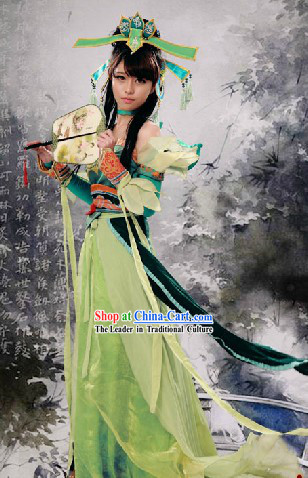 Ancient Chinese Fairy Cosplay and Headpiece