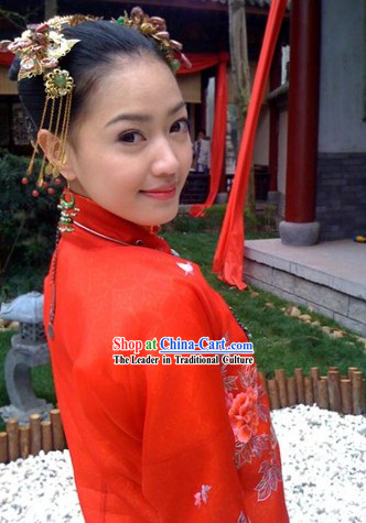 Traditional Chinese Wedding Headpiece for Brides
