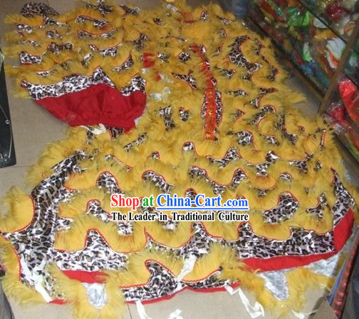 Leopard Pattern Lion Dance Tail, Pants and Claws Set