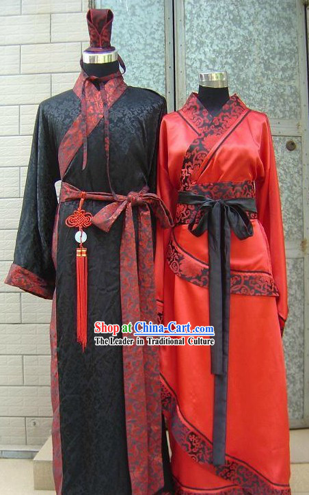 Traditional Chinese Wedding Dress 2 Sets for Men and Women