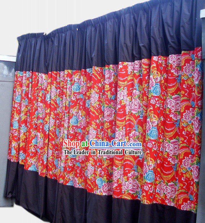 Traditional Chinese Custom Made Wedding Curtain Complete Set
