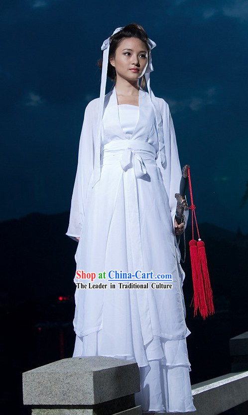 Ancient Chinese Swordsman Costume for Women