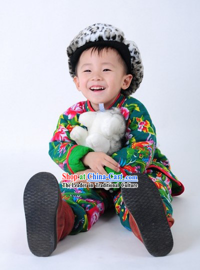 Traditional Chinese Spring Festival Celebration Clothing for Boys