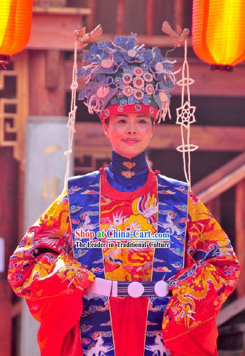 Traditional Chinese Hanfu Wedding Headpiece for Women