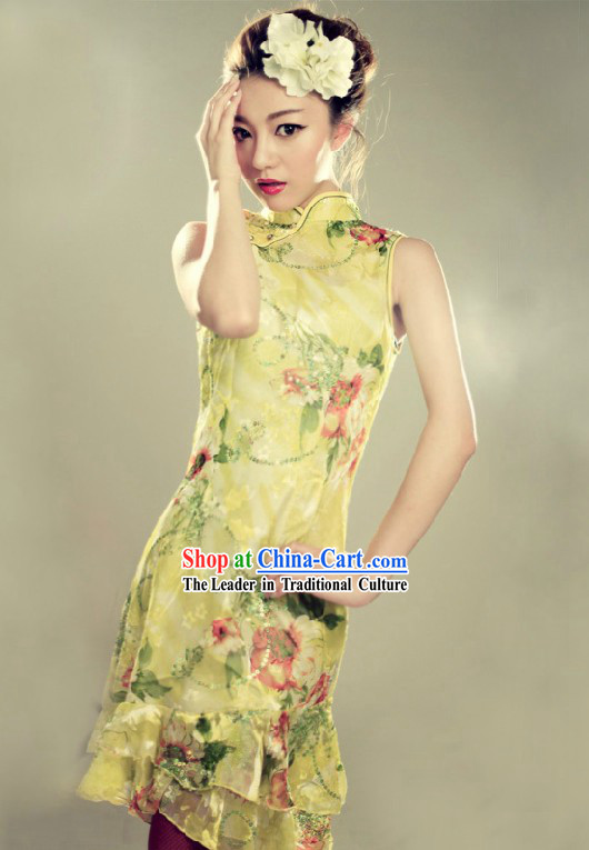 Traditional Chinese New Year Mandarin Cheongsam