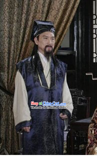 Gongsun Ce Costume and Hat Complete Set