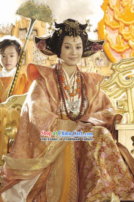 Wang Mu Niang Niang Deity from Chinese Mythology Clothing and Hair Accessories Set