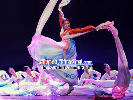 Chinese Minority Chaoxian Dance Costumes Complete Set