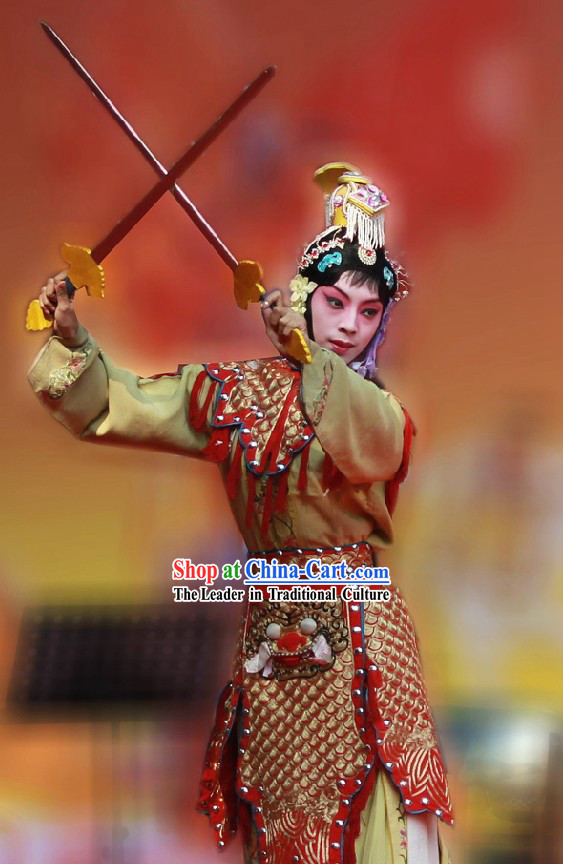 Peking Opera Yu Lin Jia Ba Wang Bie Ji Costume Set for Women