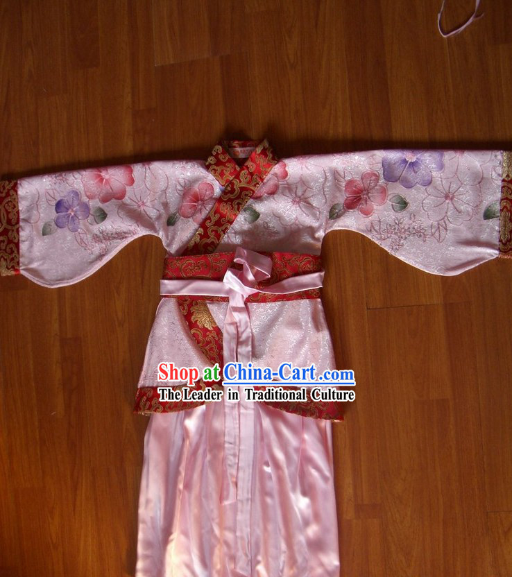 Chinese Koto Performance Costume Set for Children
