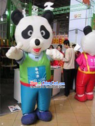 Chinese Walking Inflatable Mascot Panadas Costumes Complete Set