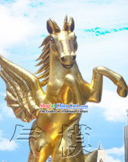 Traditional Large Inflatable Golden Horse