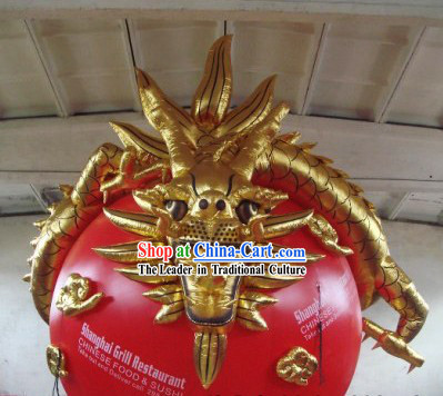 Chinese Inflatable Golden Dragon Ball