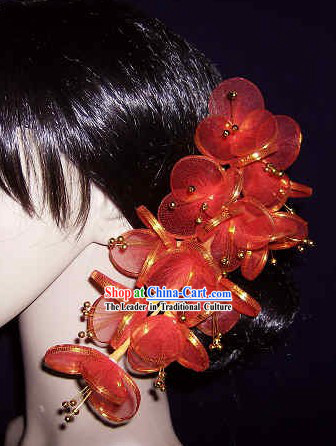 Thailand Red Hair Decoration Flower for Women