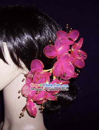 Thailand Pink Hair Decoration Flower for Women