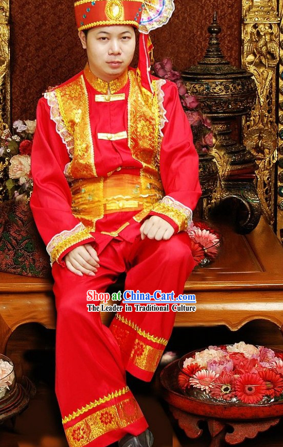 Traditional Thailand Wedding Dress for Bridegroom