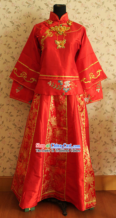 Traditional Chinese Wedding Dress for Bride