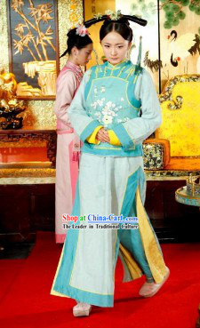 TV Drama Qing Dynasty Palace Women Dress Set