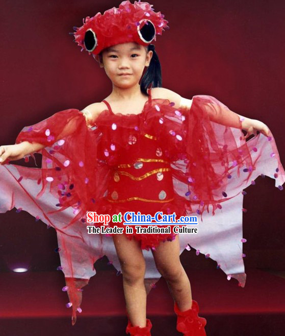 Chinese Fish Dance Costumes for Children