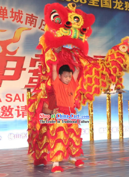 Children Lion Dance Costumes Complete Set