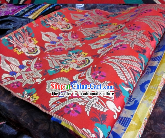Traditional Chinese Folk Brocade Fabric