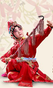 China Peking Opera Dress and Hair Decoration for Children