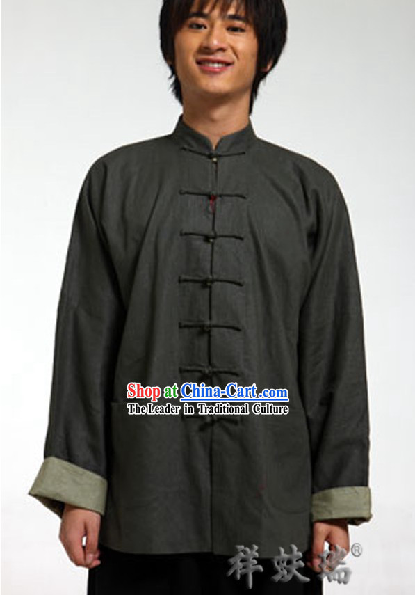 Traditional Chinese Flax Tang Suit for Men