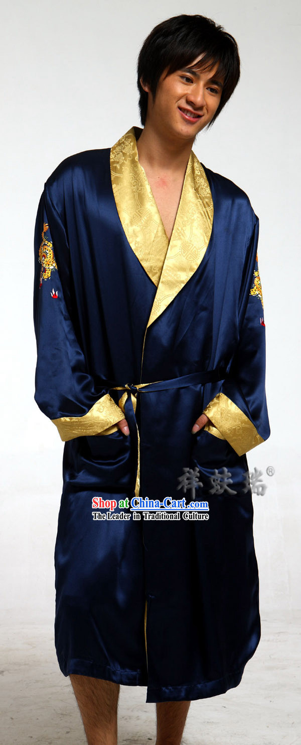 Famous Time-honored Rui Fu Xiang Silk Pajama for Men
