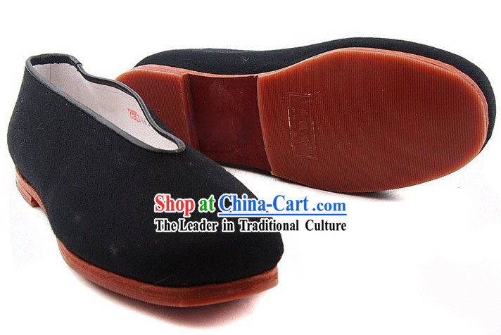 Chinese Classic Handmade Bu Ying Zhai Black Shoes for Women