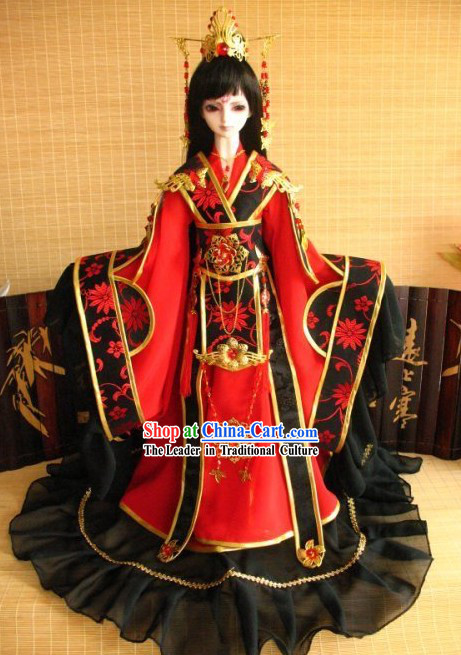 Ancient Chinese Prince Clothing and Crown Set