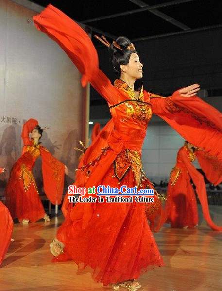 Ancient Xi Shi Palace Dance Costumes Complete Set