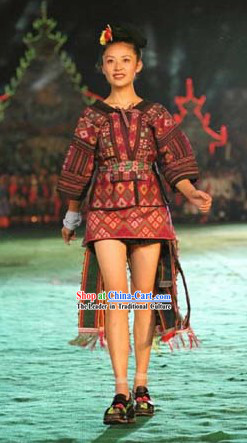 Chinese Miao Clothes Full Set