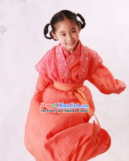 Traditional Chinese Hanfu Clothing Complete Set for Children