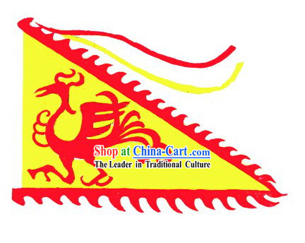 Traditional Chinese Triangle Phoenix Flag