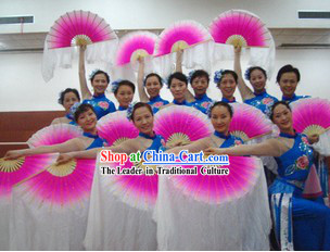 Chinese Classical Color Transition Dancing Fan