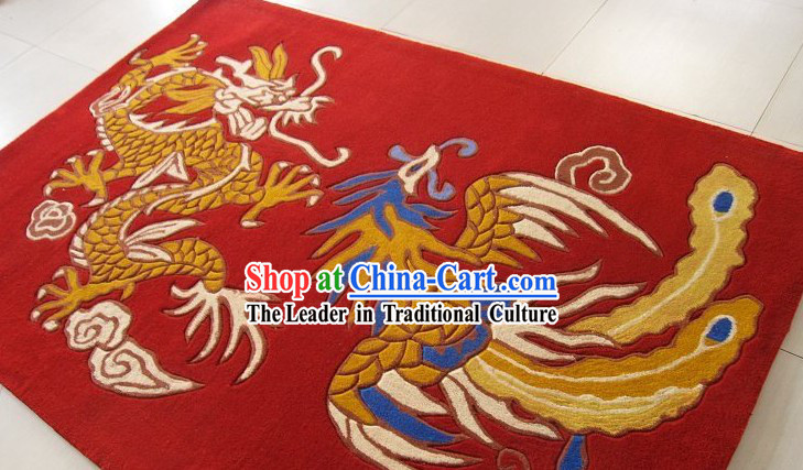 Chinese Dragon and Phoenix Rug