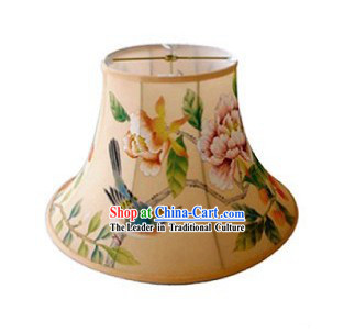Traditional Chinese Hand Painted Silk Lampshade