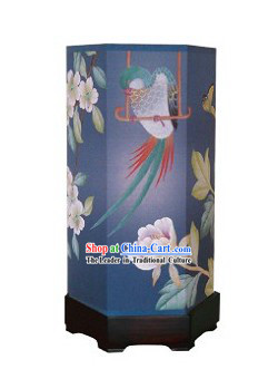 Chinese Classical Hand Painted Silk Floor Lantern