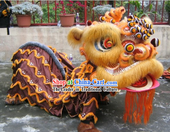 Chinese Classical Lion Dancing Costumes Complete Set