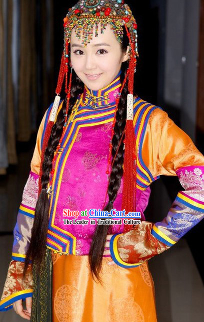 Qing Dynasty Mongolian Prince Costumes Full Set