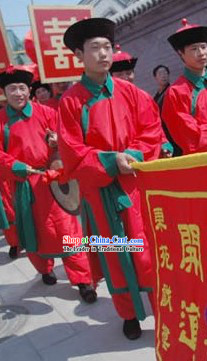 Chinese Sedan chair Bearer Costumes for Men